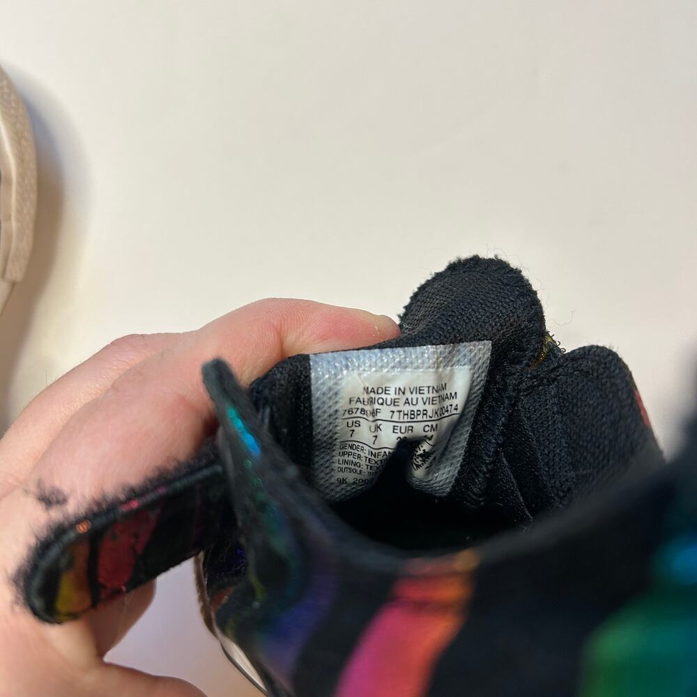 Converse Sneakers Rainbow Zebra Print 7 - Picture 5 of 5